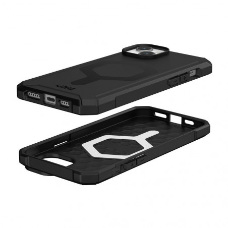 Apple iPhone 15 Plus Coque Urban Armor Gear Essential Étui haut de gamme  MagSAFE  Noir