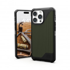 Apple iPhone 15 Pro Max Coque Urban Armor Gear Metropolis LT Étui haut de gamme  Olive kevlar