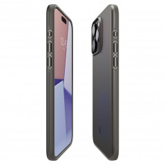 Apple iPhone 15 Pro Max Coque Spigen Thin Fit Gris bleuâtre foncé