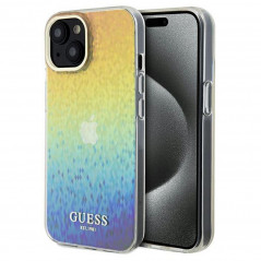 Apple iPhone 14 Coque Guess IML Faceted Mirror Élégant  Disco irisé