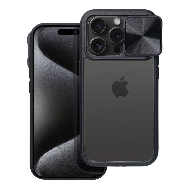 Apple iPhone X Coque Slider Noir