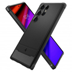 Samsung Galaxy S24 ULTRA Coque Spigen Armor Fibre de carbone, Élégant  Noir