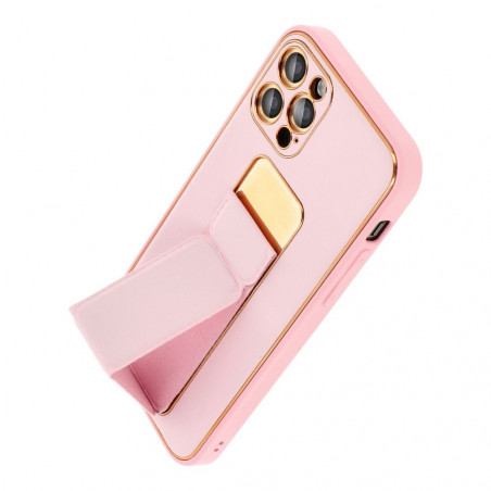 Samsung Galaxy A35 Coque LEATHER Case Kickstand Rose