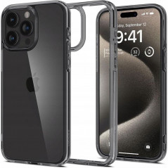 Apple iPhone 15 Pro Coque Spigen Ultra Hybrid Clair comme du cristal  Cristal spatial