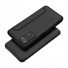 XIAOMI Redmi Note 13 Pro 5G Portefeuilles Razor Book Fibre de carbone, Modèle de carbone  Noir