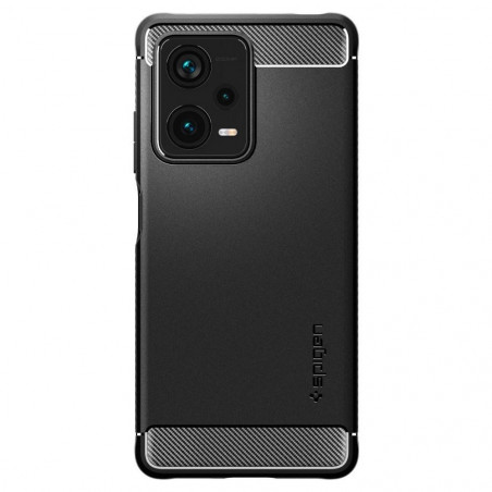 XIAOMI Redmi Note 12 Pro Plus 5G Coque Spigen Armor Fibre de carbone, Élégant  Noir