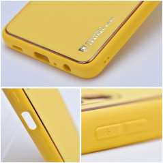 Samsung Galaxy S20 FE Coque Leather Jaune
