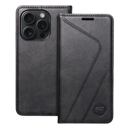 XIAOMI Redmi Note 13 Pro 4G Portefeuilles Forcell F-PROTECT RFID Blocker Book Élégant  Noir