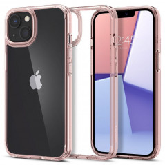 Apple iPhone 13 mini Coque Spigen Ultra Hybrid Clair comme du cristal  Cristal rose