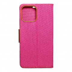 Apple iPhone 13 Pro Max Portefeuilles Canvas Book Rose