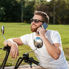 Samsung Galaxy A15 LTE Portefeuilles Canvas Book Bleu marine