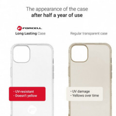 Apple iPhone 15 Plus Coque Forcell F-Protect Long Lasting Transparent