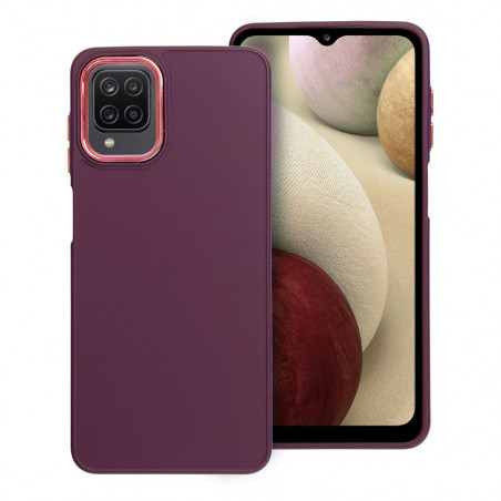 Samsung Galaxy A12 Coque FRAME Élégant  Violet (Purple)