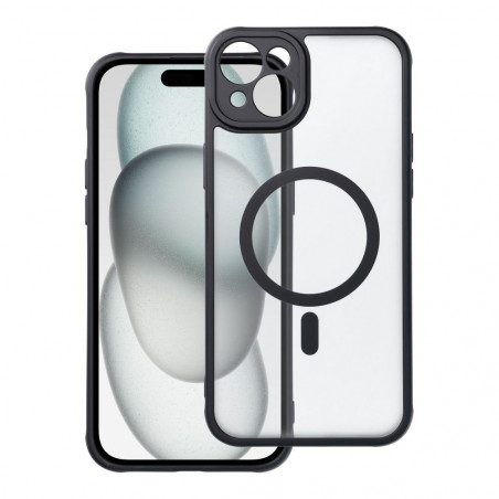 Apple iPhone 15 Plus Coque Matte Mag Cove MagSAFE  Noir