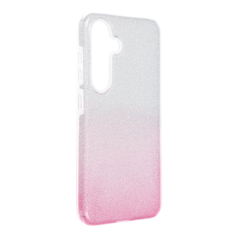 Samsung Galaxy S24 Coque Shining Transparent et rose