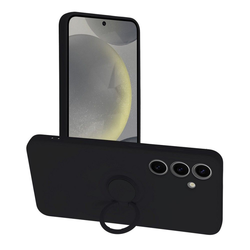 Samsung Galaxy S24 Coque Silicone ring Noir