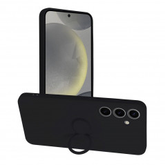 Samsung Galaxy S24 PLUS Coque Silicone ring Noir