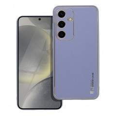 Samsung Galaxy S24 Coque Leather Bleu