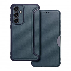 Samsung Galaxy S23 FE Portefeuilles Razor Book Fibre de carbone, Modèle de carbone  Bleu