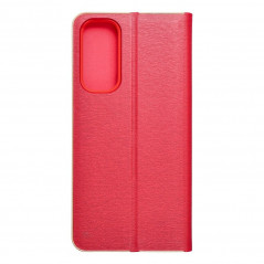 Samsung Galaxy A25 5G Portefeuilles LUNA Book Gold Élégant  Rouge