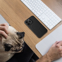 Samsung Galaxy S24 ULTRA Coque Silicone Mag Cover MagSAFE  Noir