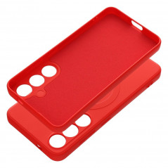 Samsung Galaxy S24 Coque Silicone Mag Cover MagSAFE  Rouge