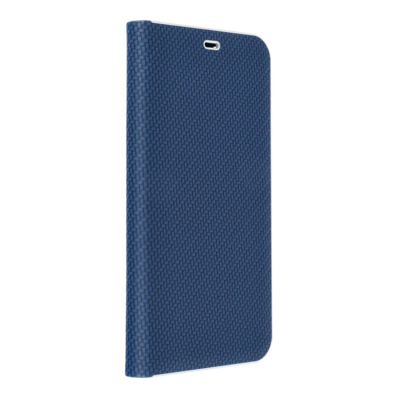 Samsung Galaxy S23 FE Portefeuilles LUNA Book Carbon Fibre de carbone, Élégant  Bleu