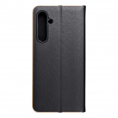 Samsung Galaxy S23 FE Portefeuilles LUNA Book Gold Élégant  Noir