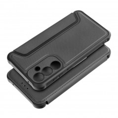 Samsung Galaxy A55 Portefeuilles Razor Book Fibre de carbone, Modèle de carbone  Noir