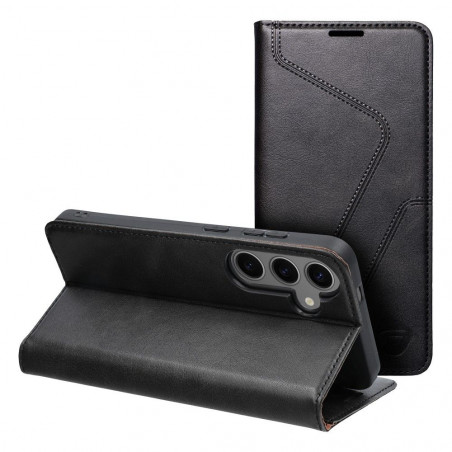 Samsung Galaxy S24 PLUS Portefeuilles Forcell F-PROTECT RFID Blocker Book Élégant  Noir