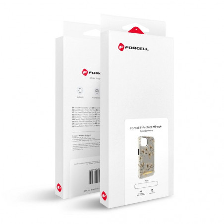 Apple iPhone 14 Pro Coque Forcell F-Pprotect Mirage MagSAFE Fleurs de printemps