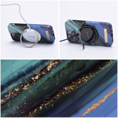 Apple iPhone 15 Pro Coque Forcell F-Pprotect Mirage MagSAFE  Marbre de jade