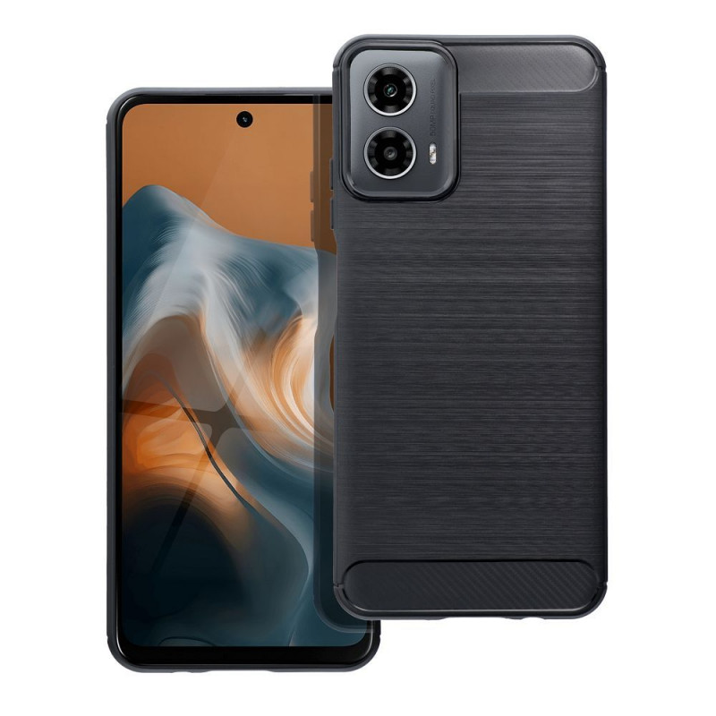 Motorola Moto G34 Coque Carbon Élégant  Noir