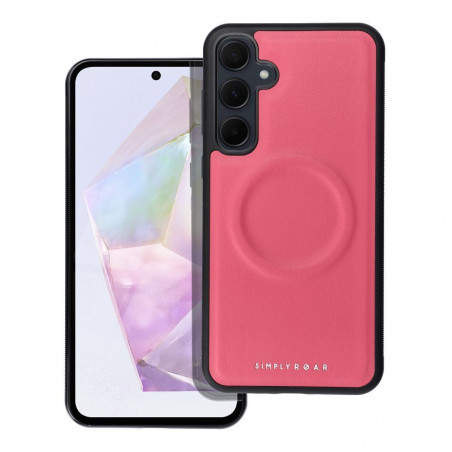 Samsung Galaxy A35 Coque Roar Mag Morning Élégant  MagSAFE  Rose vif