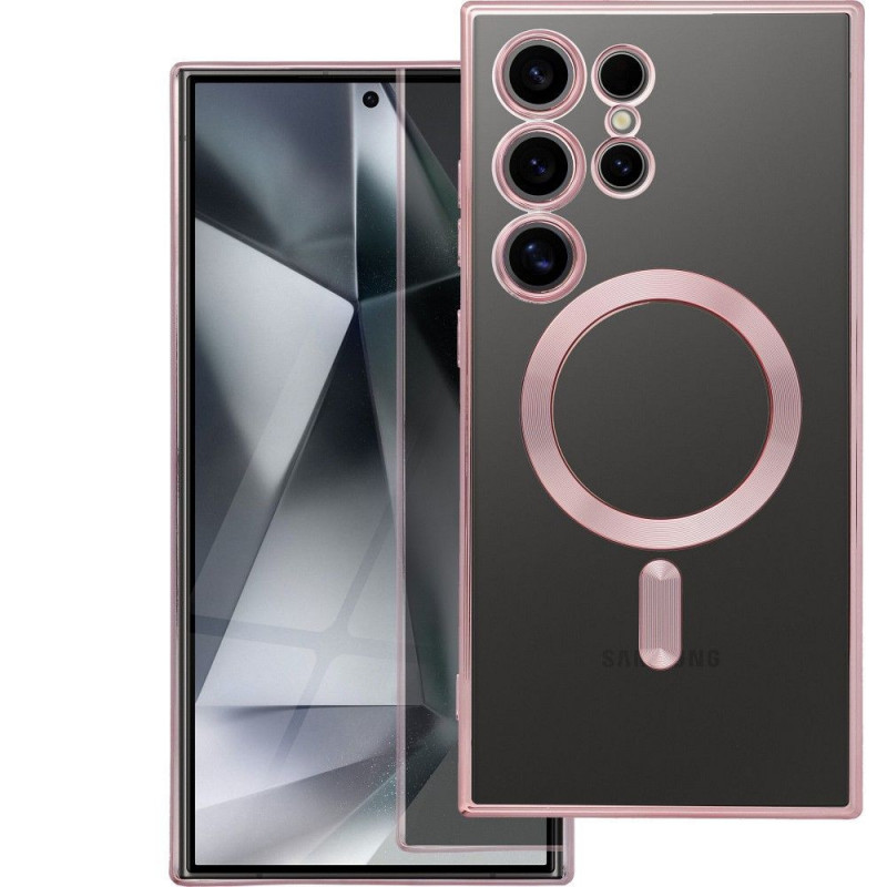 Samsung Galaxy A15 LTE Coque Electro Mag MagSAFE  Or rose