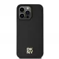 Apple iPhone 15 Pro Max Coque DKNY Pu Repeat Pattern Stack Logo MagSAFE  Noir