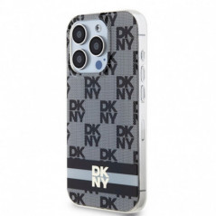 Apple iPhone 13 Pro Coque DKNY Checkered Pattern Printed Stripes MagSAFE  Noir