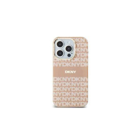 Apple iPhone 15 Coque DKNY Repeat Texture Pattern Stripe MagSAFE  Rose