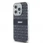 Apple iPhone 14 Pro Max Coque DKNY Repeat Texture Pattern Stripe MagSAFE  Noir