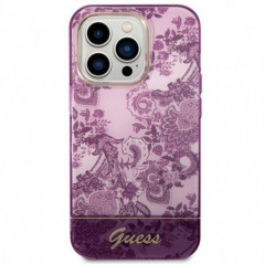 Apple iPhone 14 Pro Coque Guess IML Electro Cam TDJ Fuchsia