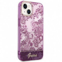 Apple iPhone 14 Coque Guess IML Electro Cam TDJ Fuchsia