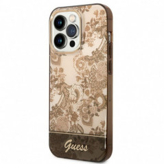 Apple iPhone 14 Pro Max Coque Guess IML Electro Cam TDJ Ocre
