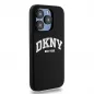 Apple iPhone 15 Plus Coque DKNY Silicone White Arch Logo MagSAFE  Noir