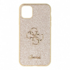 Apple iPhone 11 Coque Guess Fixed Glitter Big 4G Or