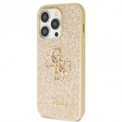 Apple iPhone 14 Pro Max Coque Guess Fixed Glitter Big 4G Or