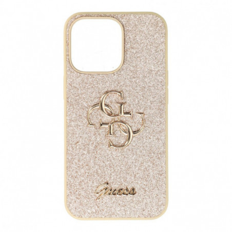 Apple iPhone 13 Pro Coque Guess Fixed Glitter Big 4G Or