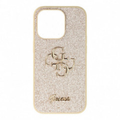 Apple iPhone 14 Pro Coque Guess Fixed Glitter Big 4G Or