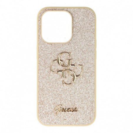Apple iPhone 14 Pro Coque Guess Fixed Glitter Big 4G Or