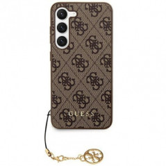 Samsung Galaxy S24 Coque Guess 4G Charm Brun