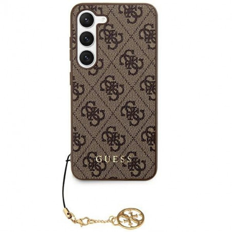 Samsung Galaxy S24 Coque Guess 4G Charm Brun